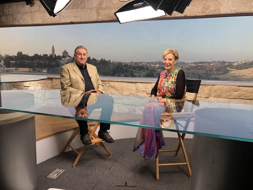 Frank and Lorilee Amedia in the studio